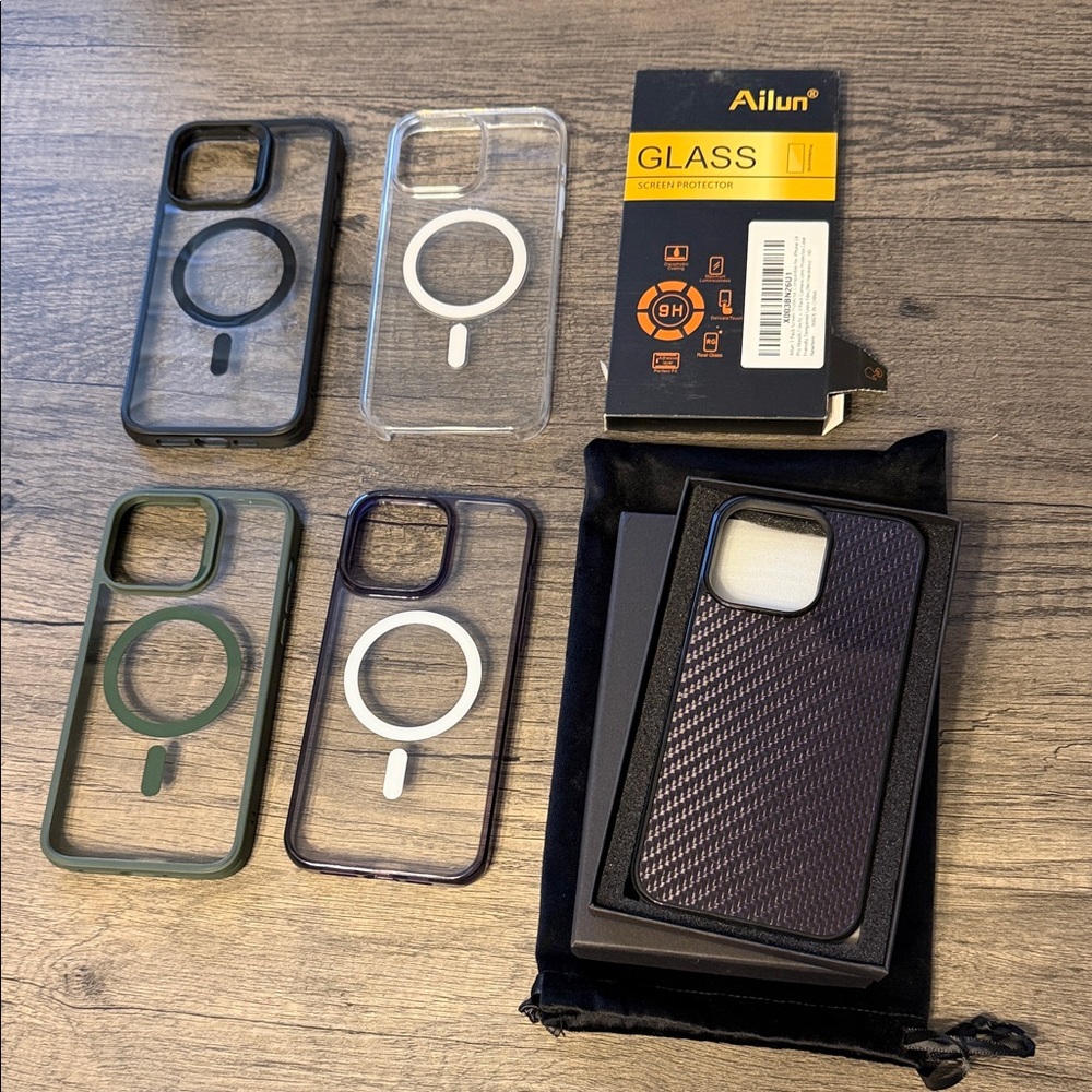 iPhone 14 Pro Max case & screen protector bundle